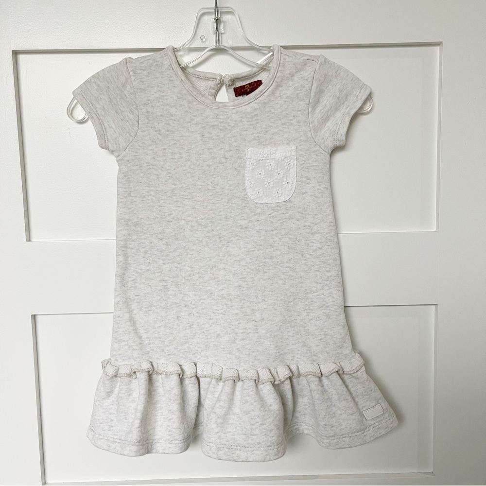 7 For All Mankind Gray Terry Sweater Dress